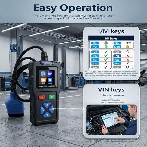 سيارة obd2 الماسح الضوئي أداة تشخيصية فحص محرك رمز القارئ البيانات الحية اختبار البطارية أداة مسح السيارة لمعظم السيارات obdii منذ عام 1996 in Kuwait
