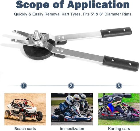 Racing Kart Tire Changing Tongs, Go-Kart Tire Changer Dismount Scissor Tool for 5-6 Inch Diameter Rims in Saudi Arabia