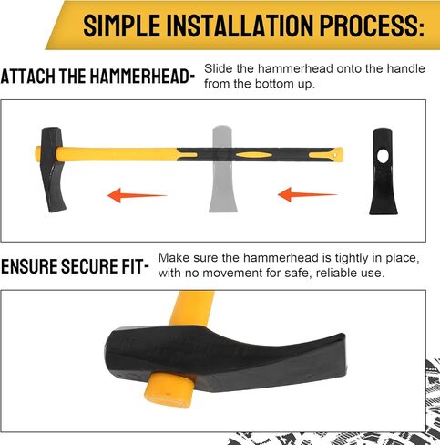 36 in Heavy Duty Tire Bead Breaker Wedge, Duck Billed Tire Hammer for Tire Removal, High-Carbon Steel, Ergonomic Non-Slip Handle, Tire Changing Tool for Car, SUV, ATV, UTV, Tractor, Semi Truck in Kuwait