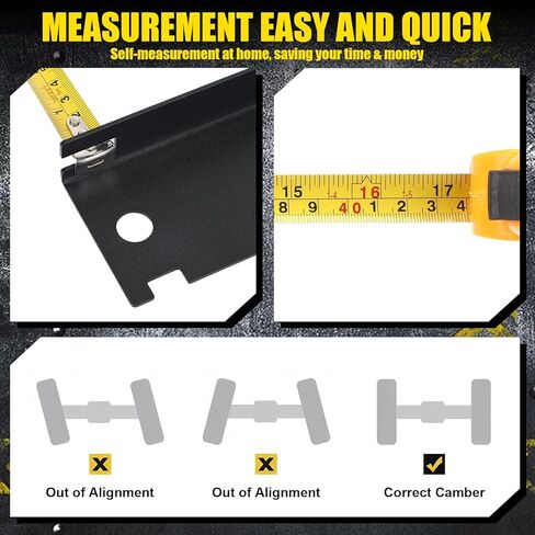 Tallew Wheel Alignment Tool Kit with Imperial Tape Measure, Heavy Duty Toe Alignment Plates, Stainless Steel Automotive Tool Kit Without Removing Calipers for Most Cars, Trucks and Suvs in Kuwait