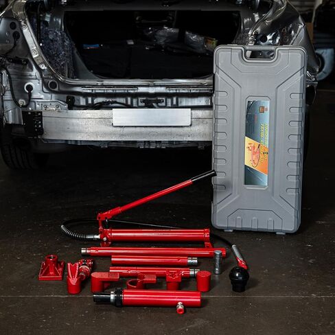 Stark 10 Ton Porta Power Hydraulic Jack Ram Automotive Car Autobody Frame Repair Tool Equipment with Case in Kuwait