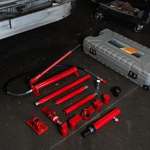 Stark 10 Ton Porta Power Hydraulic Jack Ram Automotive Car Autobody Frame Repair Tool Equipment with Case in Kuwait
