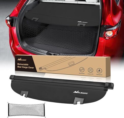 Nilight Trunk Cargo Cover for Kia Sportage Accessories 2023 2024, Retractable Security Shade Rear Cargo Cover, with Trunk Storage Net, 1-Pack in Kuwait