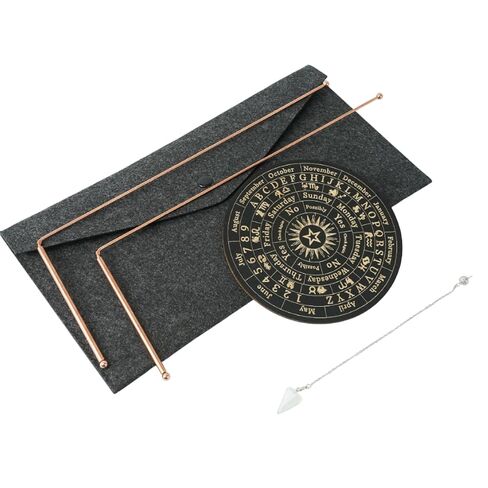 Copper Dowsing Rods - 2PCS Divining Rods+Dowsing Pendulum + Divination Mat- for Ghost Hunting Tools, Divining Water, Treasure, Buried Items Etc in Saudi Arabia