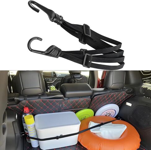 أشرطة مرنة لتنظيم صندوق السيارة لسيارة Jeep TJ JK JKU JL Wrangler JT Gladiator 1997-2026 لملحقات تخزين السيارة الداخلية، 4 قطع 90 سم in Kuwait