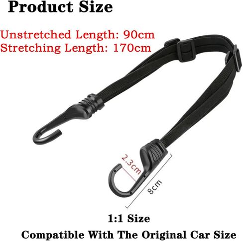 أشرطة مرنة لتنظيم صندوق السيارة لسيارة Jeep TJ JK JKU JL Wrangler JT Gladiator 1997-2026 لملحقات تخزين السيارة الداخلية، 4 قطع 90 سم in Kuwait