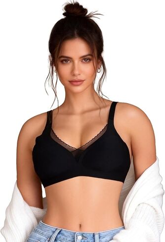 Women Bralettes Seamless Everydar Bra Smooth Wireless Bras No Underwire T-Shirt Bra in Saudi Arabia