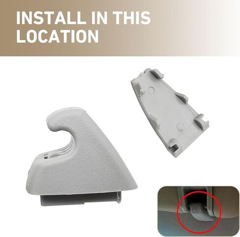 2PCS Visor Clip, Car Sun Visor Support Clip Retainer, Replacement OEM# 95994975 95994976, Sun Visor Hook Clip Compatible with Chevrolet, Cruze, Spark, Sonic, Car Accessories in Kuwait