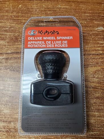 Generic KuI3ota Deluxe Wheel Spinner، مقبض دوار - عجلة قيادة عالمية، شاحنات، جرارات، جزازات، رافعات شوكية، مقبض ملحق مناسب للسيارة (أسود)، قياسي in Kuwait