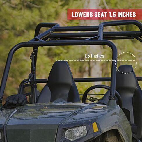 2 حزمة من قواعد مقاعد UTV: ملحقات قاعدة المقعد السفلية والمتكئة | متوافق مع Polaris RZR 800/900، S 1000، XP 1000، XP Turbo، Turbo S، RS1 in Kuwait