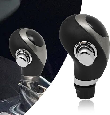 Compatible with Kia Forte 2009-2013 ABS Faux Leather Black Automatic Gear Shift Knob Lever Handle Replace in Kuwait