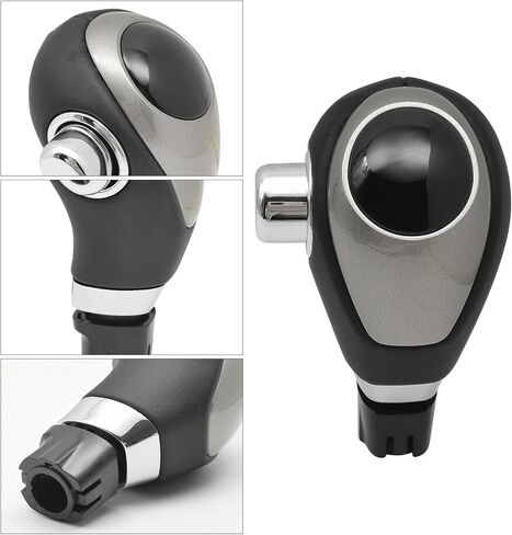 Compatible with Kia Forte 2009-2013 ABS Faux Leather Black Automatic Gear Shift Knob Lever Handle Replace in Kuwait