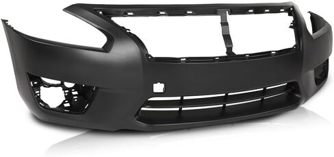 CNNELL Front Bumper Cover Fascia Compatible with Nissan Altima Base, S, SL, SV 2013-2015, Without License Plate Provision & Sensor Holes, with Tow Hook Hole & Fog Light Holes 620223TA0H, NI1000285 in Kuwait