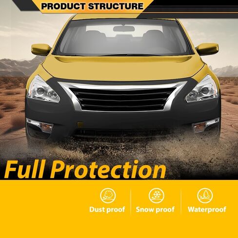 CNNELL Front Bumper Cover Fascia Compatible with Nissan Altima Base, S, SL, SV 2013-2015, Without License Plate Provision & Sensor Holes, with Tow Hook Hole & Fog Light Holes 620223TA0H, NI1000285 in Kuwait