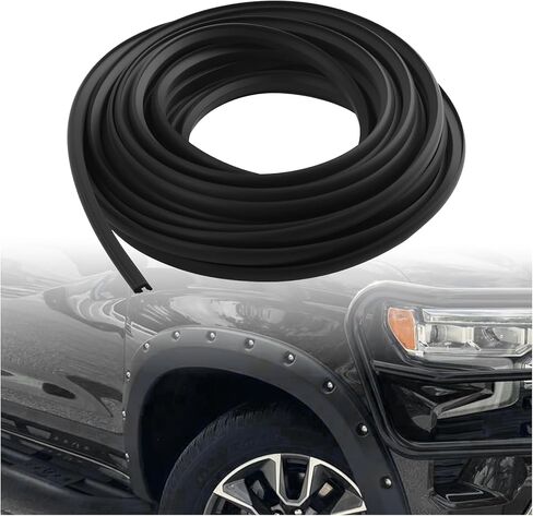 33Ft Car Fender Flare Rubber Seal,T-Style Car Fender Flare Rubber Edge Trim for Filling Gaps & Reducing Vibration,Self-Adhesive Rubbers Strip for Automotive Fenders Flares in Kuwait
