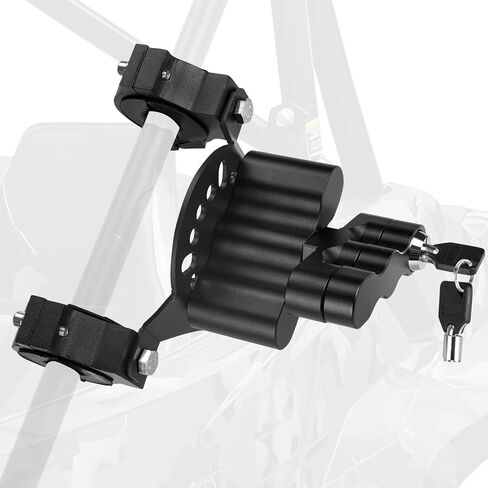 يمكن تركيب شريط الغاز UTV Roll Bar مع قفل المفتاح، وحامل حزمة الوقود والماء العالمي، يناسب أقفاص اللف مقاس 1.0 بوصة - 2 بوصة، متوافق مع حاويات الوقود والتخزين القياسية من Rotopax in Kuwait