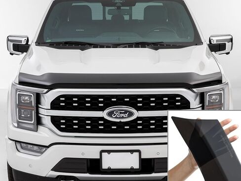 WeatherTech غطاء محرك السيارة واقي غطاء محرك السيارة منخفض المظهر لسيارة Ford F-150 (55194IM)، لون داكن in Kuwait