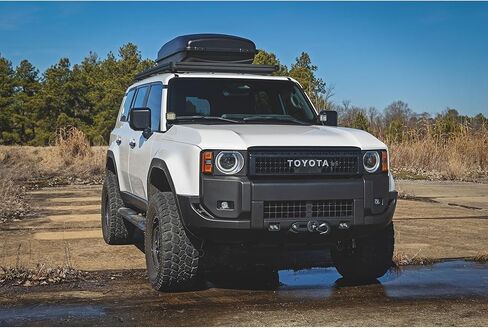 Rough Country Roof Rack Wind Deflector – Steel Airflow Deflector for Reduced Wind Noise, Powder Coated, Fits Rough Country Roof Rack Systems in Kuwait