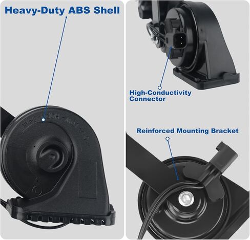Horn Assembly with Bracket Compatible with 2009-2014 Ford F150, Direct OEM Replacement 9L3Z-13832-A, 115dB Loud Dual Note F150 Horn, IP67 Waterproof 12V in Kuwait