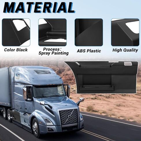لوحة انسيابية للخطوات الخلفية متوافقة مع 2018 - جانب السائق الأيسر VOLVO VNR الحالي نصف الشاحنة؛ 78685754؛ 78685571 (يسار) (VNR FRONT FAIRING 2018+، يسار) in Kuwait