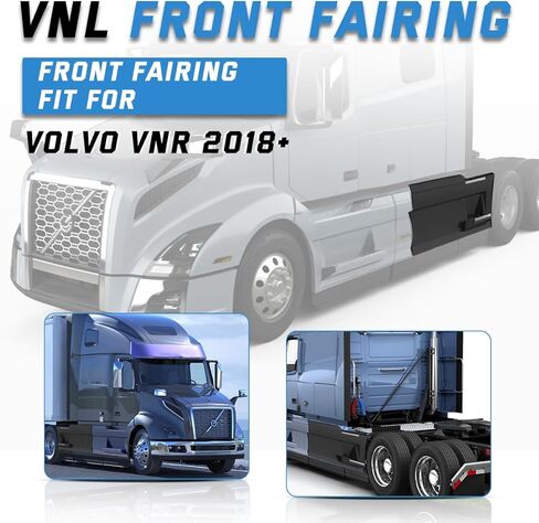 لوحة انسيابية للخطوات الخلفية متوافقة مع 2018 - جانب السائق الأيسر VOLVO VNR الحالي نصف الشاحنة؛ 78685754؛ 78685571 (يسار) (VNR FRONT FAIRING 2018+، يسار) in Kuwait