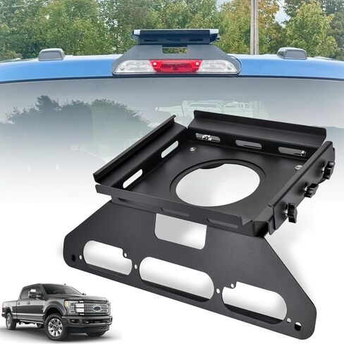 حامل كابينة TOPOWN بدون حفر لـ Starlink Mini لـ Ford F150 (2015+)، حامل معدني لـ Starlink Mini لـ F250-F550 (2017+)، حامل شاحنة لجسم الألومنيوم (براءة الاختراع الأمريكية 30/008,384) in Kuwait
