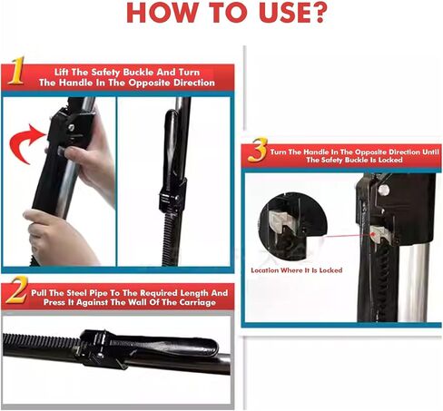 Adjustable Cargo Ratchet Bars for Secure Load Management | Heavy-Duty for Vans, Trailers & Trucks | Ultimate Stability & Safety for Transportation in Kuwait