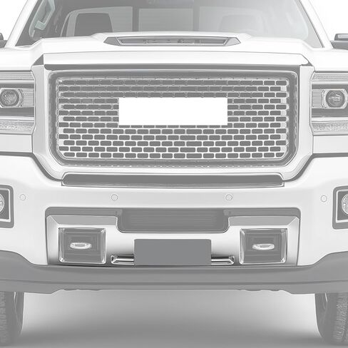 لوحة انزلاقية للمصد الأمامي متوافقة مع 2015-2019 GMC Sierra 2500 3500 HD، كروم، استبدال 23178779 GM1053104 in Kuwait