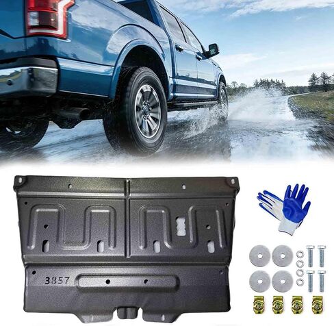 New Update 3D Manganese Steel Splash Panel Shield ML3Z-7222-D,JL3Z-7222-C Compatible with 2015-2024 F150 Ford. in Kuwait