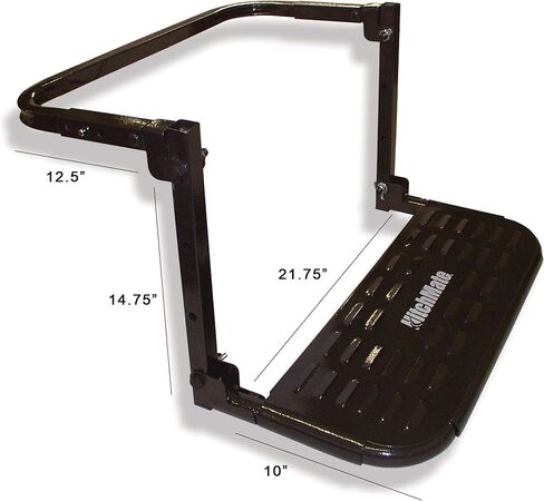 HitchMate Heininger TireStep – Adjustable Step for SUVs, RVs & Trucks, Fits Tires Up to 12.5" Wide, 22"x10" Platform, 400 lb Capacity, Folds Flat, Storage Bag Included, Easy Roof & Engine Access in Kuwait