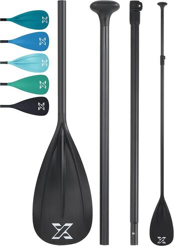 SUP Paddle - Premium Quality 3&4-Piece Adjustable Aluminum SUP Paddle with Glass Fiber Blade - Perfect for Surfing, Floating, and Water Sports Enjoyment in Saudi Arabia