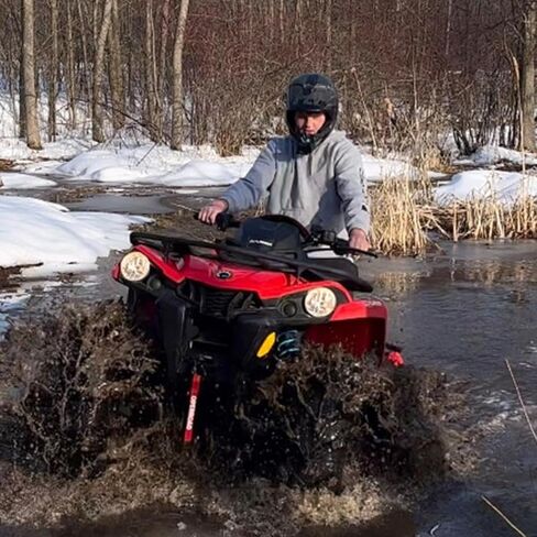 OPENROAD 4500 رطل ATV/UTV ونش، 12 فولت سحب ونش UTV كهربائي للطرق الوعرة مع حبل صناعي 1/4 بوصة × 50 بوصة، جهاز تحكم عن بعد لاسلكي وسدادة مطاطية (4500 رطل بحبل صناعي) in Kuwait