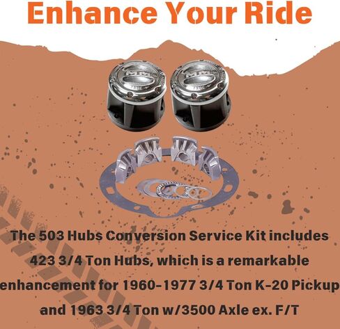 MILE MARKER 503 Transfer Case Conversion Kit | Includes 423 3/4 Ton Hubs | Reduces Wear & Tear | Improved Fuel Economy | Exceptional Performance & Reliability in Kuwait