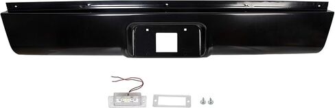 مصد خلفي من الفولاذ من HECASA مع ضوء ترخيص LED متوافق مع 1999-2007 Chevy Silverado وGMC Sierra 1500/2500/3500 Fleetside (2007 Classic فقط) in Kuwait