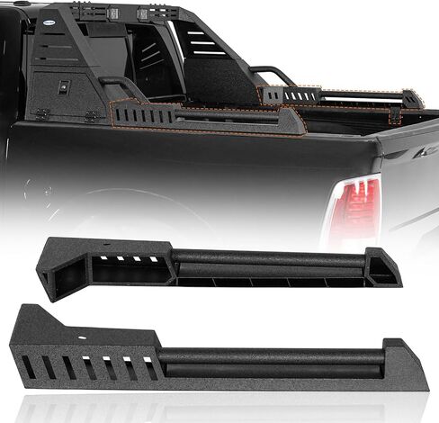 Hooke Road Full-Size Truck Roll Bar w/Lights and Storage for Ram 1500, Ford F150 & Raptor, Chevy Silverado 1500 (Exclude ZR2), Toyota Tundra, GMC Sierra 1500, 22.6" High Adjustable Chase Rack in Saudi Arabia