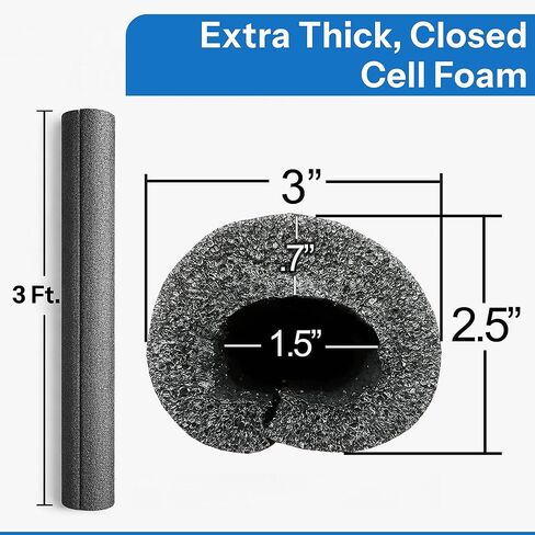 3 Foot Black Roll Bar Padding 4 Pack - fire Retardant in Kuwait