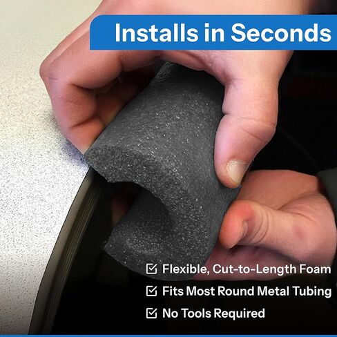3 Foot Black Roll Bar Padding 4 Pack - fire Retardant in Kuwait