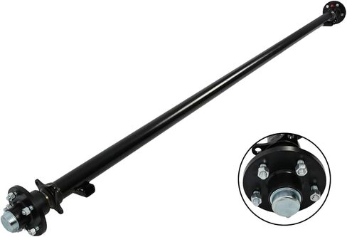 Nakkaa 5 x 4.5 Bolt Pattern Trailer Axle 3500 lb Idler 5 Lug 95 "Hubface 80" Spring Center 3.5k TK مقطورة المحور in Kuwait