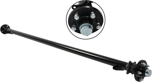 Nakkaa 5 x 4.5 Bolt Pattern Trailer Axle 3500 lb Idler 5 Lug 95 "Hubface 80" Spring Center 3.5k TK مقطورة المحور in Kuwait