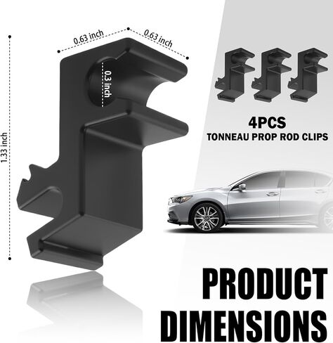4PCS Upgrade Truck Tonneau Cover Prop Rod Clips Set,Compatible with Undercover Truck Bed Cover Parts Prop Rod Replacement for Enhanced Stability,Hard Tonneau Covers Parts in Kuwait
