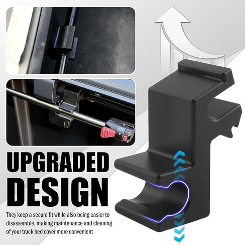 4PCS Upgrade Truck Tonneau Cover Prop Rod Clips Set,Compatible with Undercover Truck Bed Cover Parts Prop Rod Replacement for Enhanced Stability,Hard Tonneau Covers Parts in Kuwait