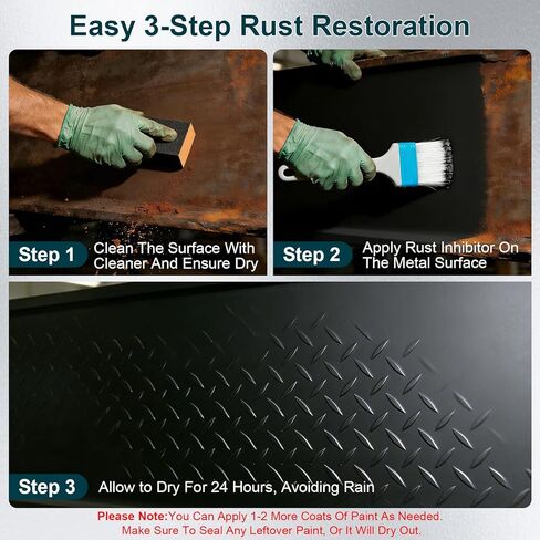 Truck Bed Liner Paint, 35 Floz Bed Liner Spray Liner Kit, Rust Resistant Spray on Bed Liner Coating With Gloves & Wipes, Long-Lasting Protection, Black in Kuwait