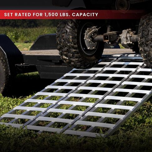 GEN-Y HITCH Trifold Aluminum Loading Ramp, 69x45 Inch, 1500 lbs Capacity, 56 lbs in Kuwait