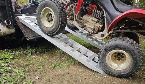 YINTATECH 2pcs 6000lbs 60" x 12" Aluminum Trailer Ramps with Tail Hook, Heavy Duty Loading Ramps for Trailers, Motorcycle, ATV/UTV, Trucks, Lawn Mower, Tractor, Car Hauler in Kuwait