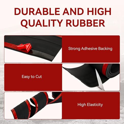 Tailgate Gap Cover, 4.25" Width Rock Block Tailgate Seal Replacement for ROK Block Tailgate Gap Cover, Tailgate Seal to Stop Dust, Water, Rocks and Debris, Easy to Install in Kuwait