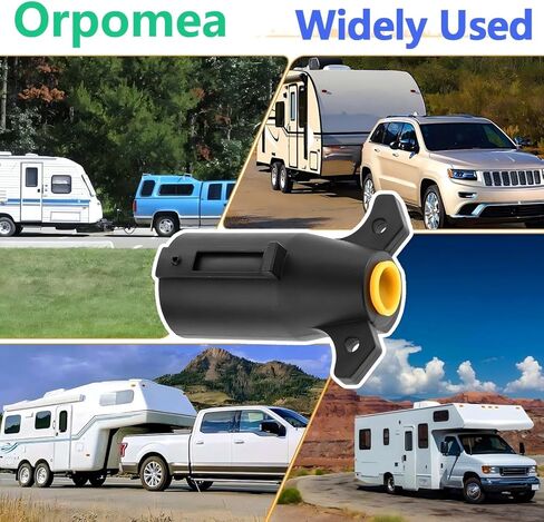 RV 7 دبوس مقطورة المكونات لصق في استبدال مقطورة الجانب الذكور نهاية 7 طريقة مستديرة RV-نمط مقطورة الأسلاك الخفيفة موصل تسخير، الثقيلة 7 الشق مقطورة الأسلاك سحب المكونات لمقطورة قارب RV in Kuwait