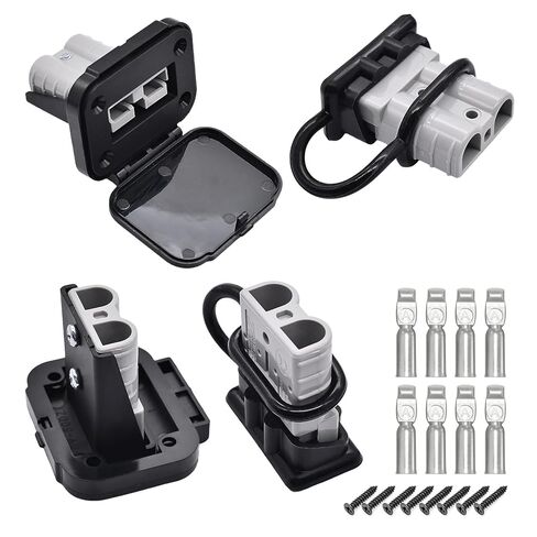 GZSH Anderson Plug 2 قطعة 175A موصلات أسلاك توصيل سريعة مع حامل وغطاء 4-1/0 AWG بطارية فصل سريع 12 فولت - 36 فولت بطارية توصيل سريع مقاومة للماء SB175 للسيارة RV Trunk Boat Winch in Kuwait