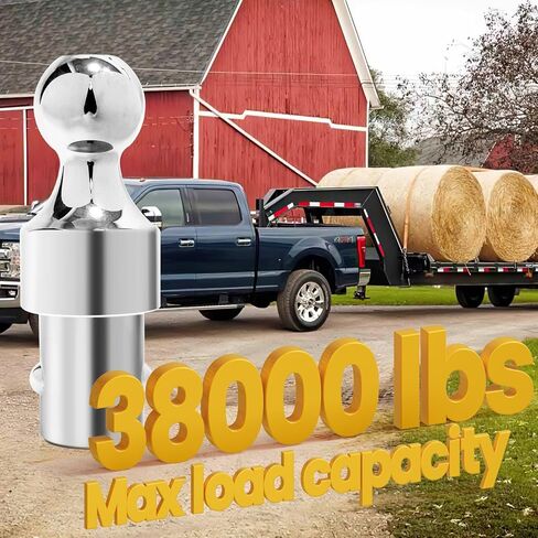 مجموعة كرة ربط Gooseneck من Grandroad auto 60692 Puck System، 38K LBS GTW، متوافقة مع 2013-2026 Ford F250 F350 F450، 2016-2026 شيفروليه سيلفرادو، GMC Sierra & Nissan Titan XD، كرة 2-5/16 بوصة in Kuwait