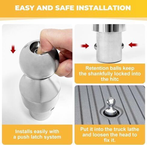 مجموعة كرة ربط Gooseneck من Grandroad auto 60692 Puck System، 38K LBS GTW، متوافقة مع 2013-2026 Ford F250 F350 F450، 2016-2026 شيفروليه سيلفرادو، GMC Sierra & Nissan Titan XD، كرة 2-5/16 بوصة in Kuwait