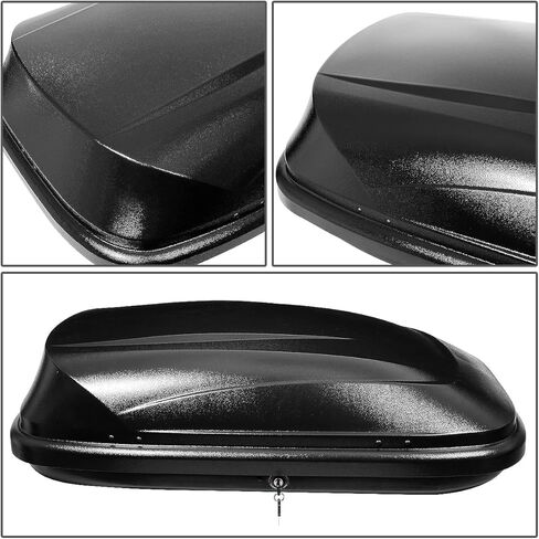 Heavy Duty Rooftop Cargo Carrier ABS Lockable Car Roof Rack Cargo Carrier, Capacity 110 LBS, 53 X 34 X 15 Inches, Black in Kuwait
